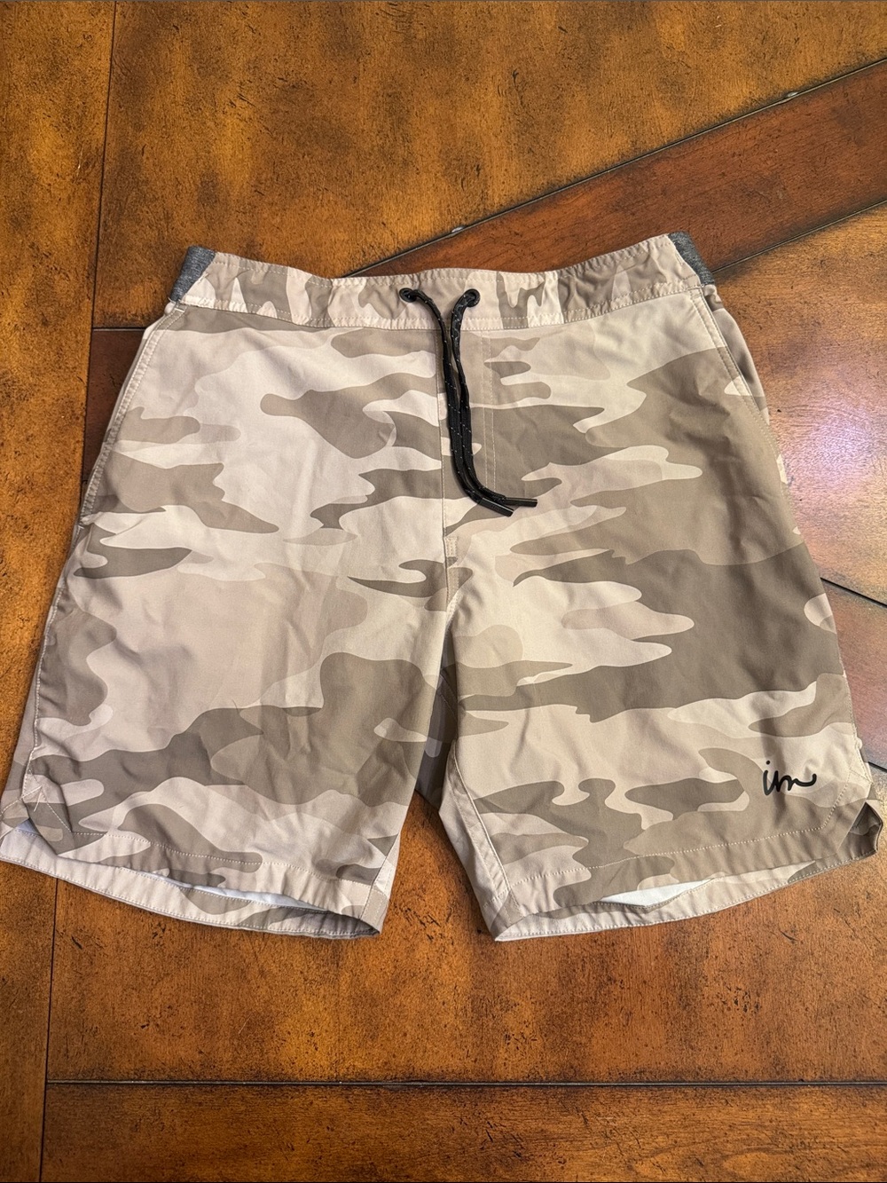 Imperial Motion Tan Beige Camo Hybrid Shorts